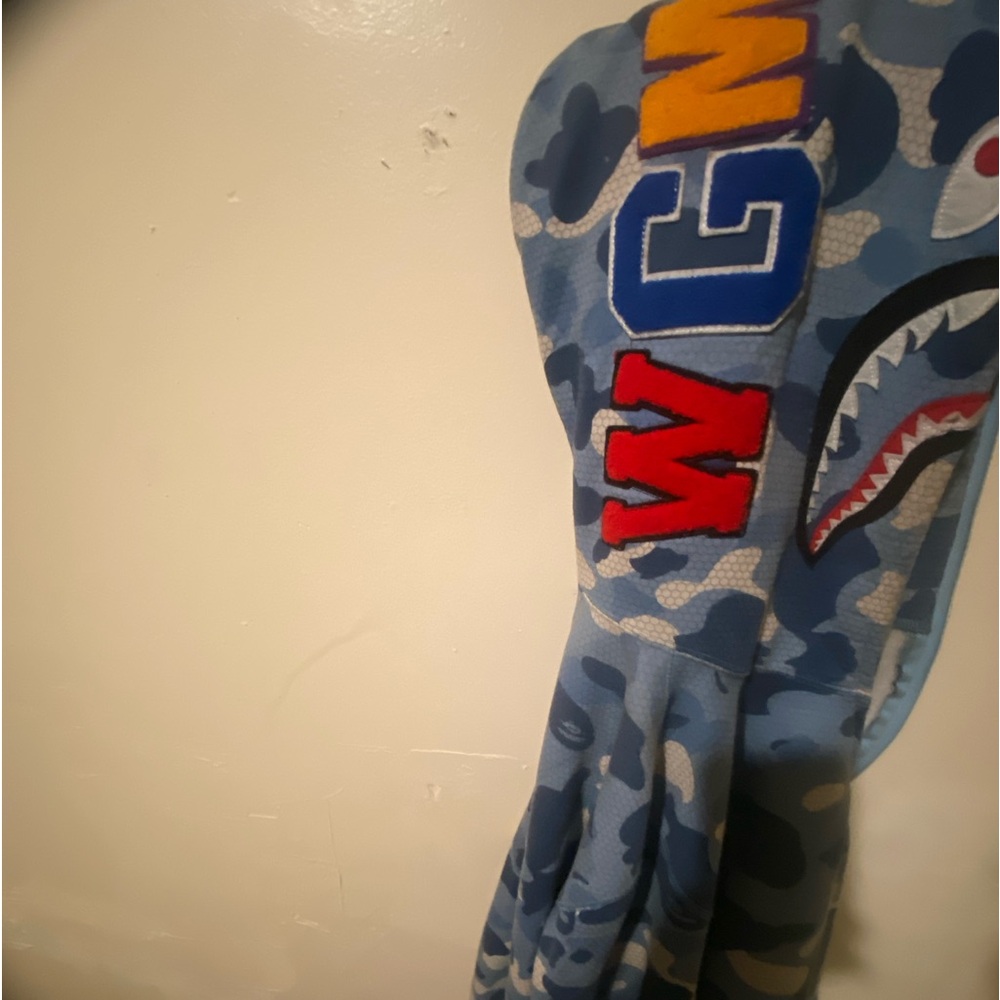 I am selling a bape hoodie and it’s blue